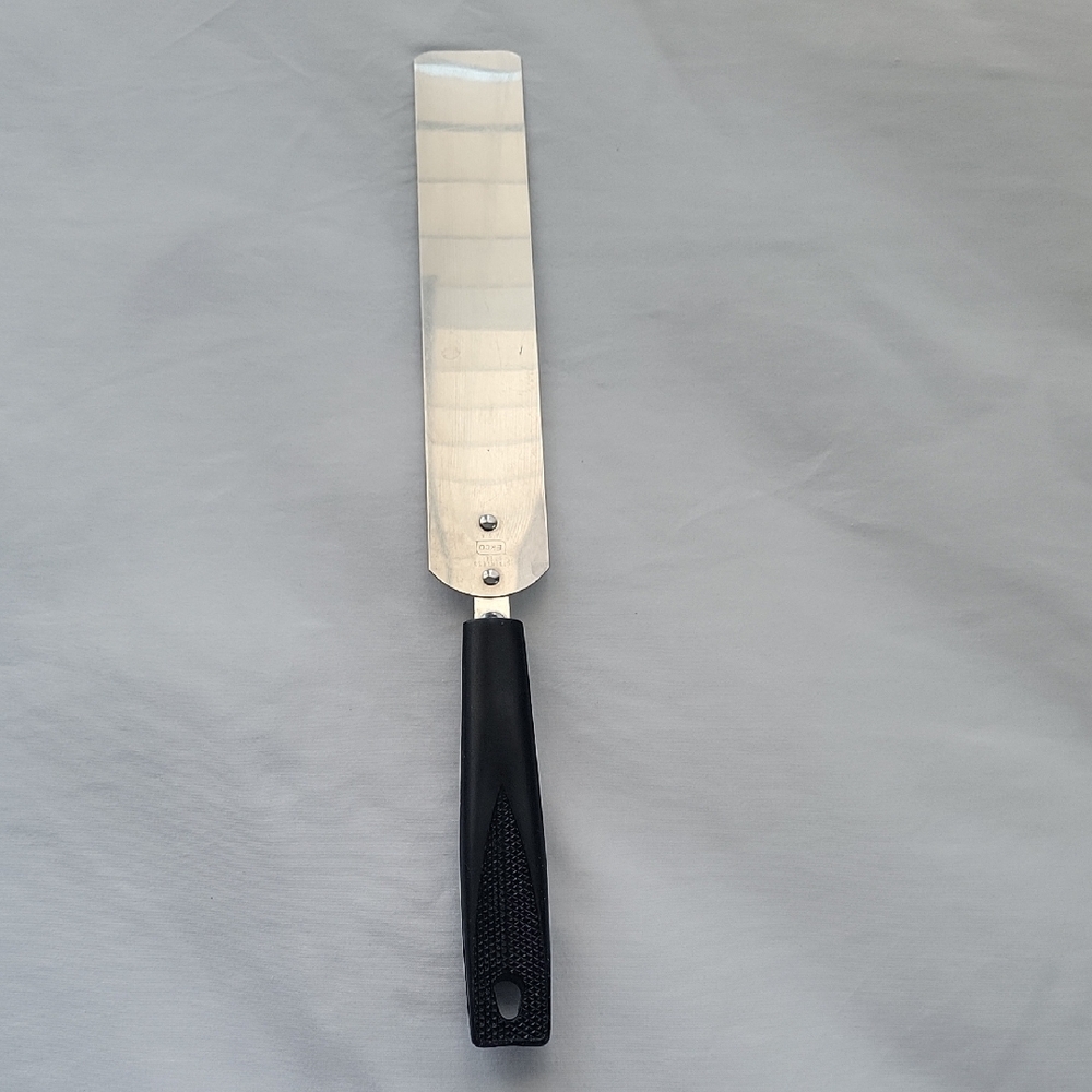 Stainless Steel Spatula with Black Handle